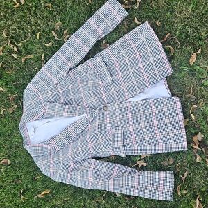 Ann Taylor Plaid Jacket, Pristine!
